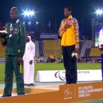 El vallecaucano Dixon Hooker conquistó este jueves la medalla de oro de los 400 metros T38 en Doha 2015.