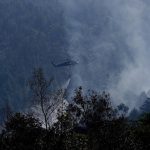 Extinción incendio en Cerros de Bogotà