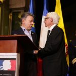 Presidente Santos Saluda al Embajador de Francia en Colombia