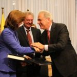 Canciller Holguín firmó el Acuerdo de exención de visa de corta estancia con la Unión Europea