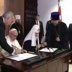 El papa Francisco junto al patriarca ruso Cirilo