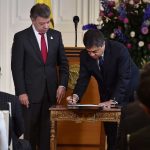 Ante el Presidente Santos se posesionó Óscar Darío Amaya Navas como nuevo magistrado de la Sala de Consulta y Servicio Civil del Consejo de Estado.