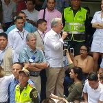 Protesta contra Uribe en Barranquilla
