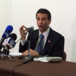 El Gobernador del Estado Miranda y excandidato presidencial, Enrique Capriles