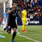 James Rodríguez anotó gol y Real Madrid le ganó al Leganés