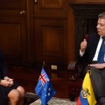 El Presidente Santos recibió este martes a  la Ministra de Relaciones Exteriores de Australia, Julie Bishop, quien viajó a Bogotá para la apertura de la Embajada de su país en Colombia.