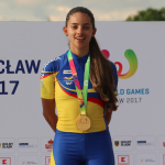 La patinadora colombiana Fabriana Arias 
