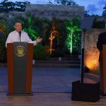Gracias por el apoyo de su Gobierno a la paz de Colombia, dijo el Presidente Santos en Cartagena, tras reunirse con el Vicepresidente de Estados Unidos, Mike Pence.