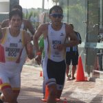 Bryan Moya y Carlos Quinchará. Foto: Federación Colombiana de triatlón