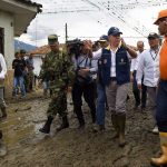 Una inspección al sitio de la avalancha en Corinto (Cauca), hizo el Presidente Santos, quien anunció la entrega de ayudas a los damnificados.