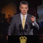 “La paz de Colombia está ahora en la cancha del Congreso, y esperamos que el Congreso no les falle a los colombianos ni a las víctimas”, dijo el Presidente Santos en su alocución.