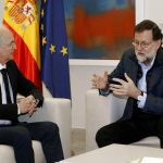 El presidente del Gobierno español recibió al dirigente opositor en Madrid.
