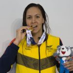 Isabella Arcila, oro para la natación.