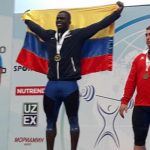 Jonathan Rivas, nuevo campeón del mundo en pesas.Federación colombiana de pesas