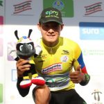 Rodrigo Contreras, ganador del prólogo y primer líder de la Vuelta a Colombia