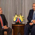 Reunión entre Iván Duque, presidente de Colombia, y Lenin Moreno, presidente de Ecuador