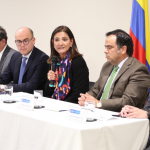 Ministra de Transporte, Ángela María Orozco, anunció el segundo pago por $627.000 millones de pesos por parte de la ANI a los bancos como acreedores y terceros de buena fe, del proyecto Ruta del Sol, sector 2.