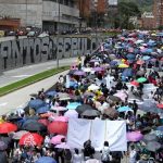 Profesores protestaron en Colombia